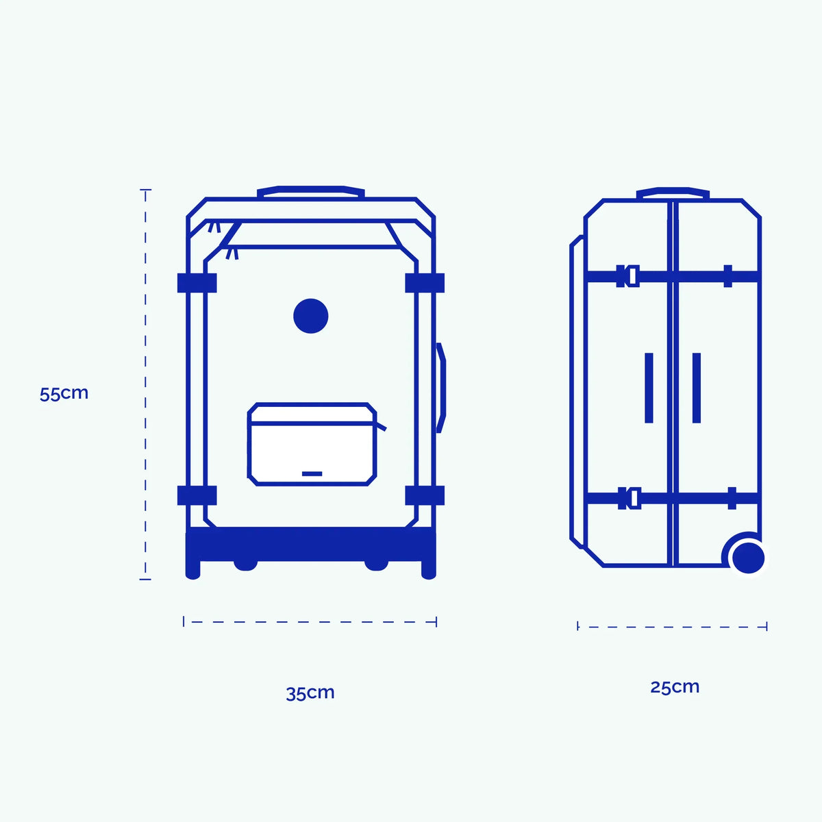 Valise souple 2 roues small Reykjavik
